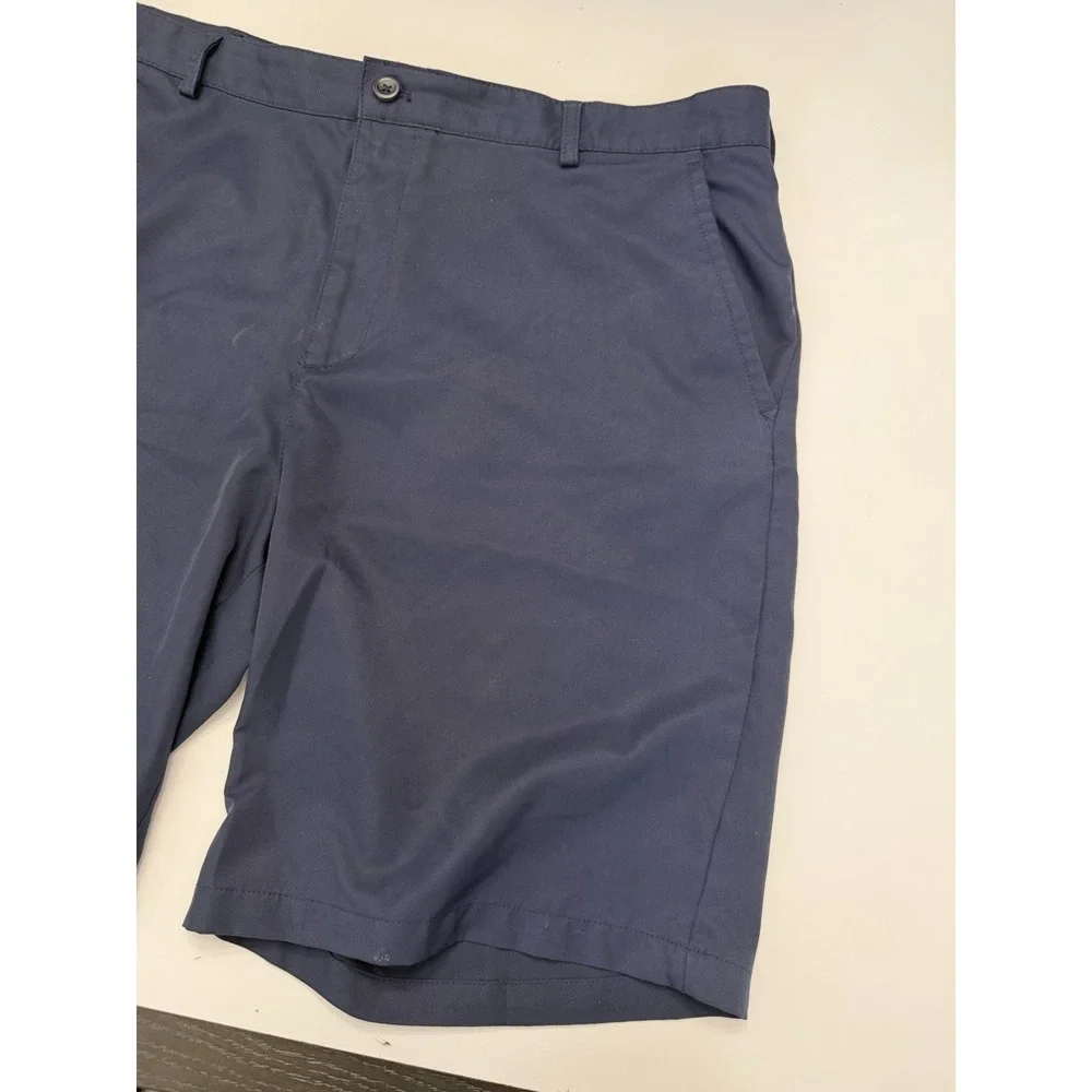 IZOD Golf Performance Shorts Men's Size 40 Navy Stretch Flat Front 10